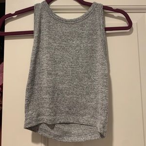 Aritzia Crop Grey top